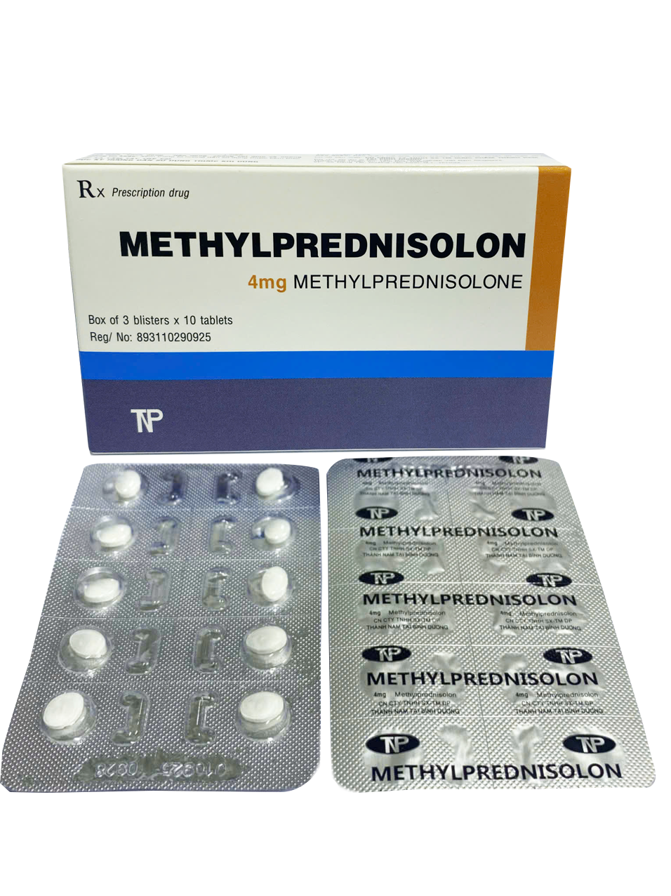 Methylprednisolon 4mg Thành Nam (H/30v)